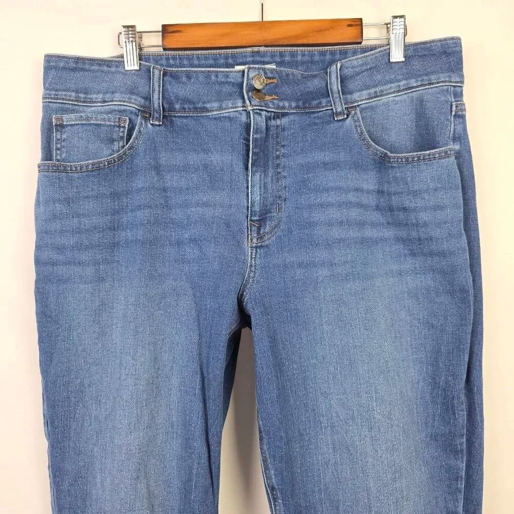 M Jeans by Maurices 18W Curvy High Rise Slim Straight Denim - Picture 3 of 11